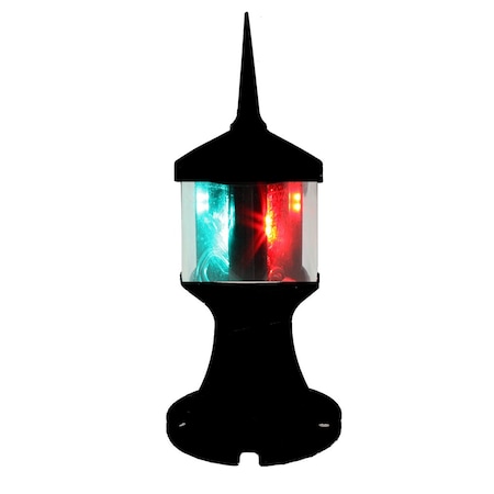 Lunasea Lighting Lunasea Tri-Color/Anchor Zero Emission Light Fixture - 12V - Black LLB-73BK-01-BB